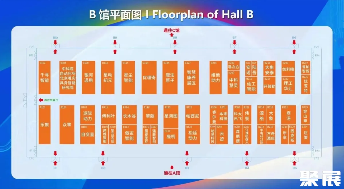 北京机器人展展馆平面图